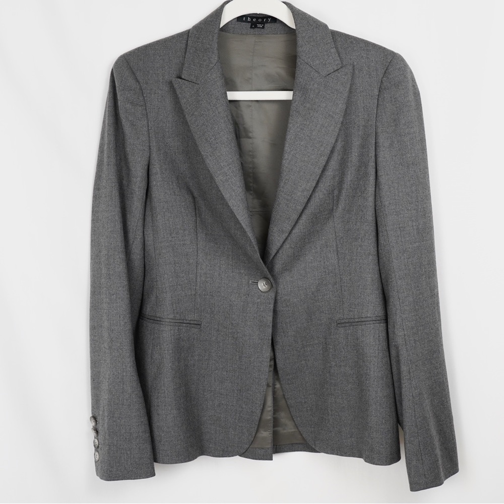 Theory Gaia Image Wool Blazer